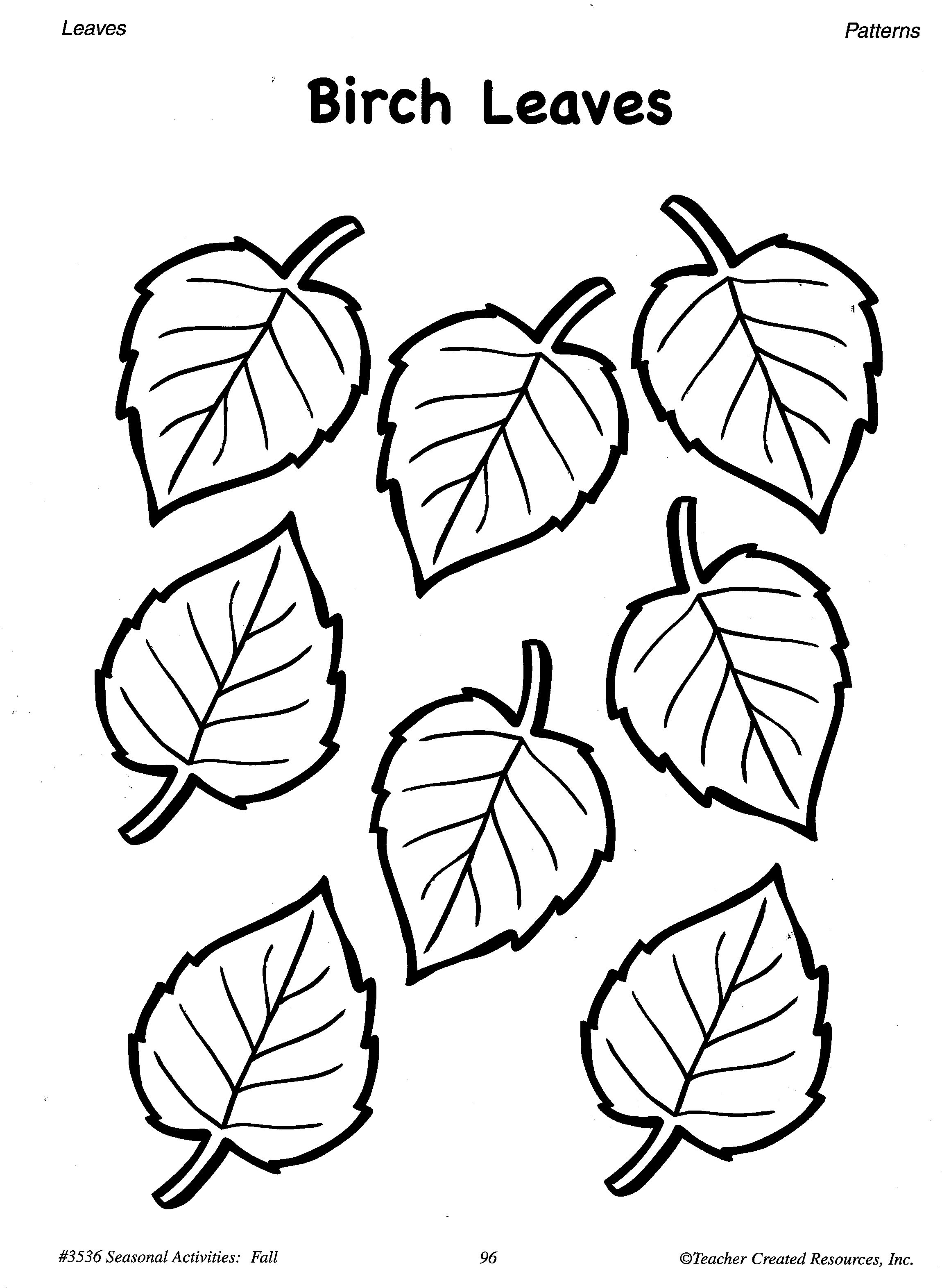 Autumn Leaves Coloring Pages Printable 27