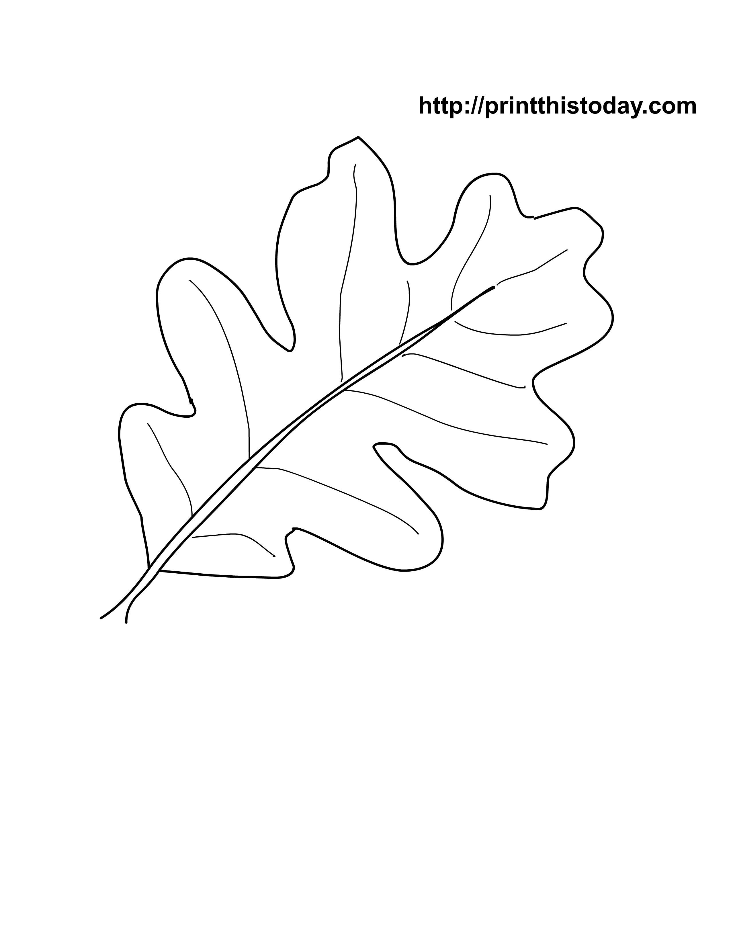 Autumn Leaves Coloring Pages Printable 8