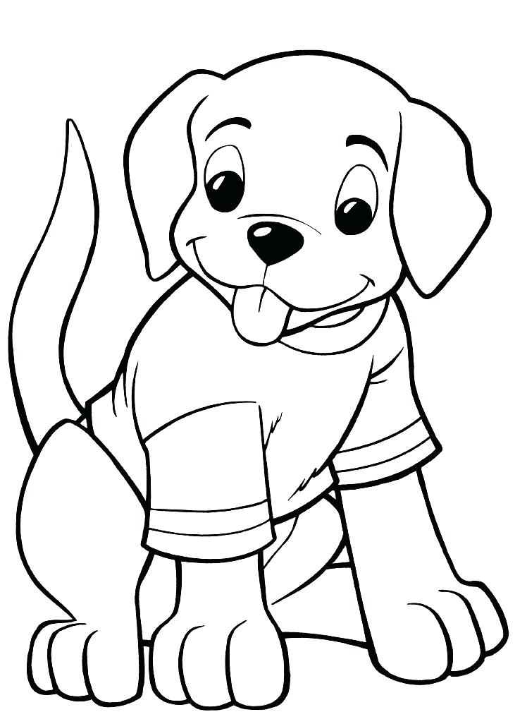 Dog Coloring Pages Printable Happiness 10