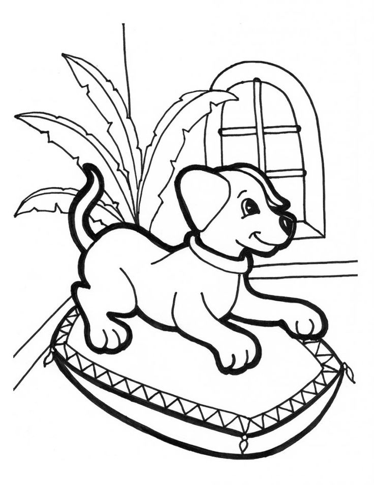 Dog Coloring Pages Printable Happiness 18