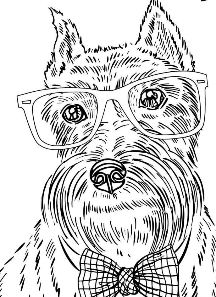 dog coloring pages printable happiness jpg