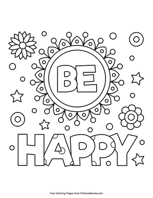 Dog Coloring Pages Printable Happiness 5