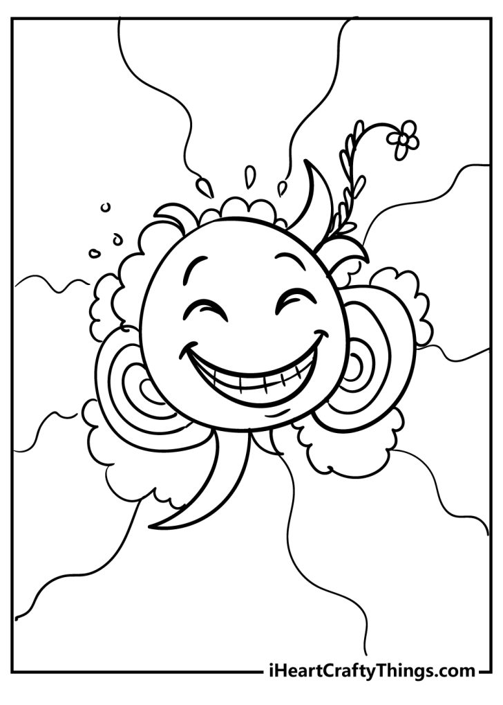 Dog Coloring Pages Printable Happiness 6