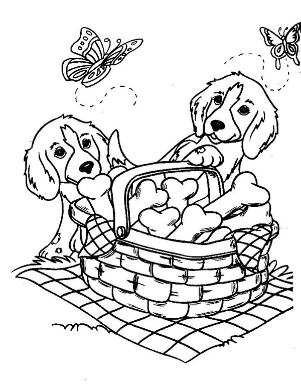 Dog Coloring Pages Printable Happiness 7