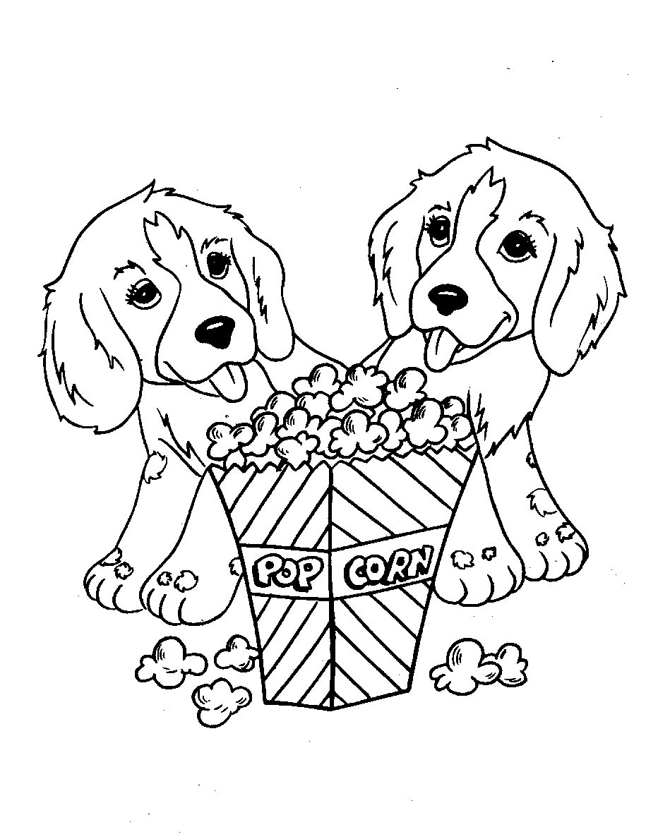 Dog Coloring Pages Printable Happiness 8