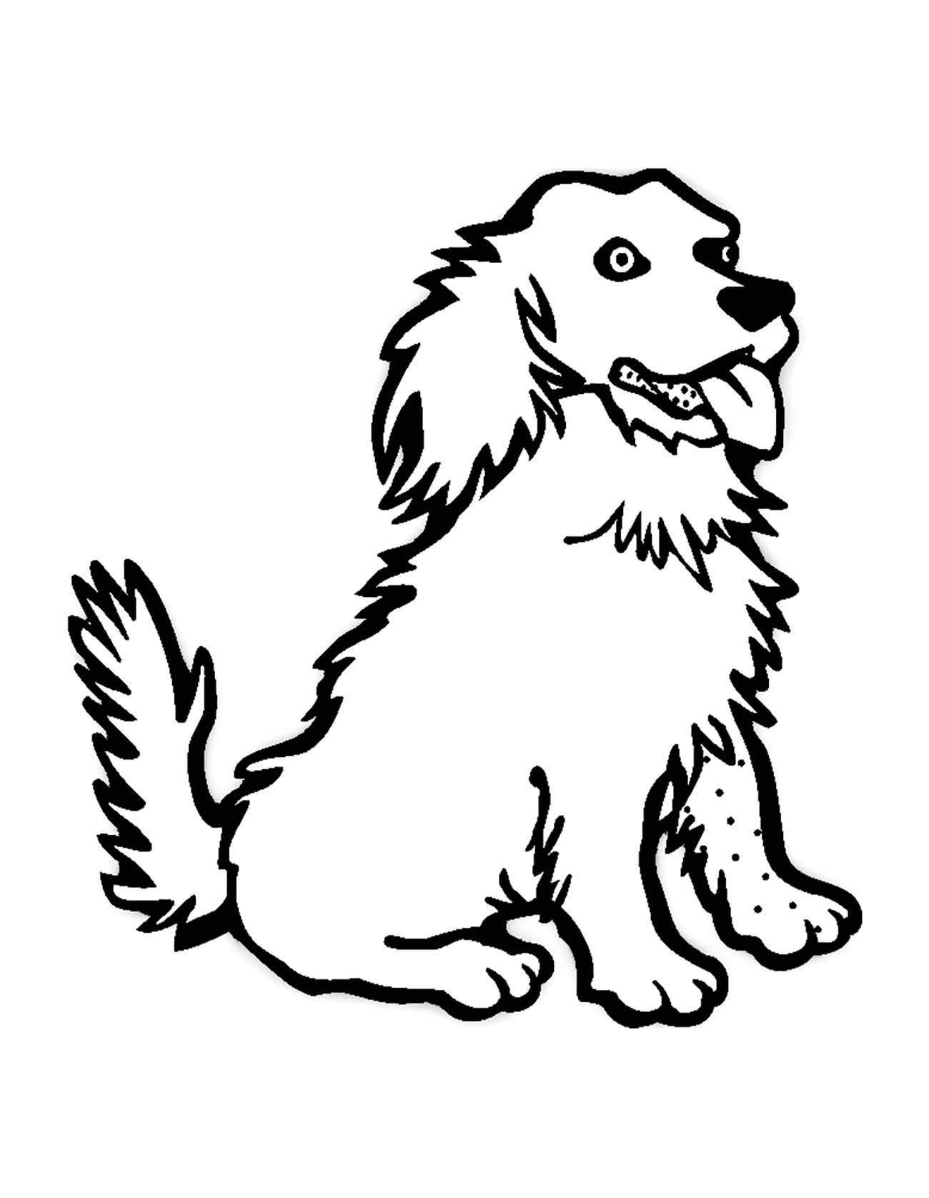 Dog Coloring Pages Printable Happiness 9