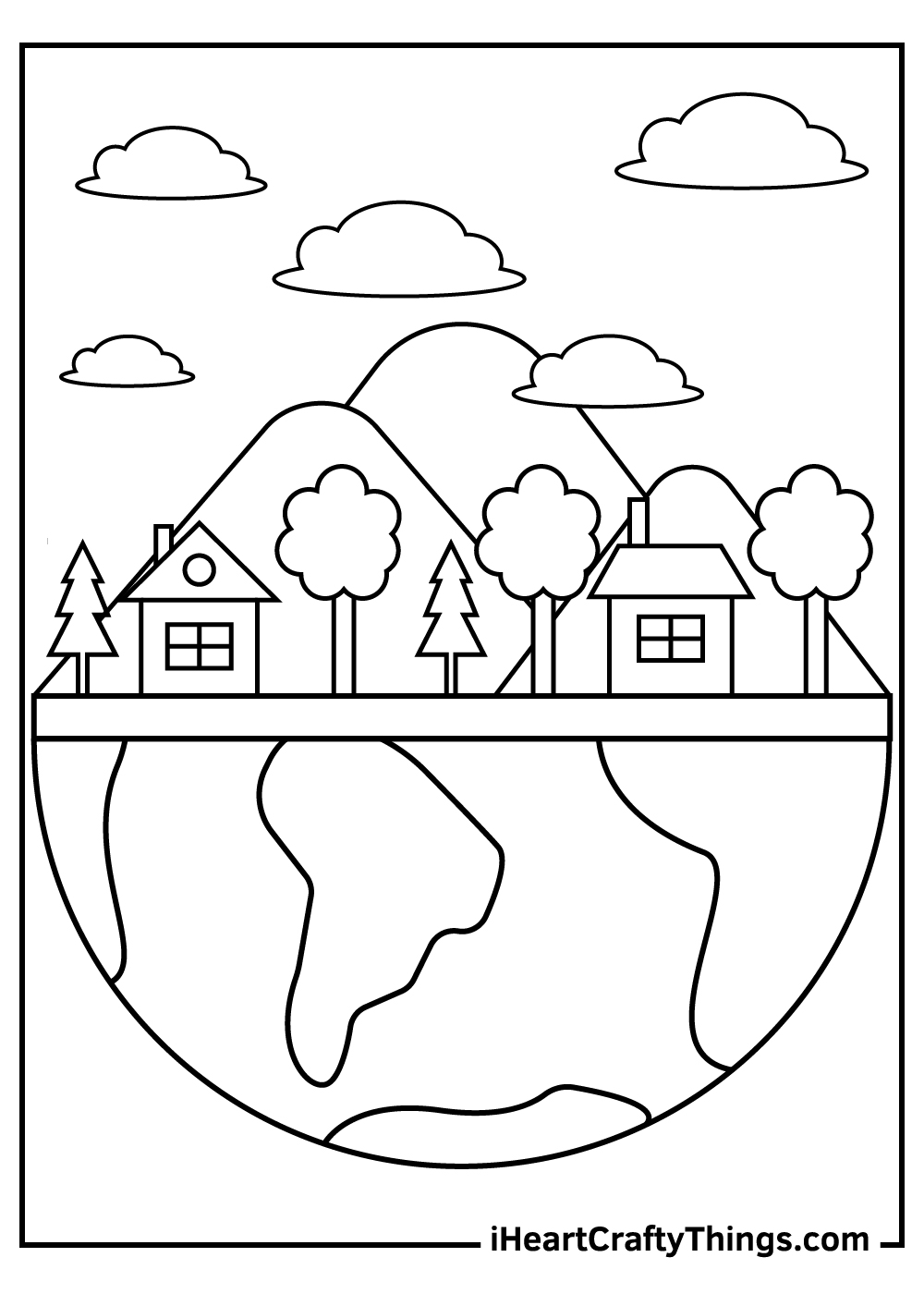 Earth Day Coloring Pages Printable Care 18