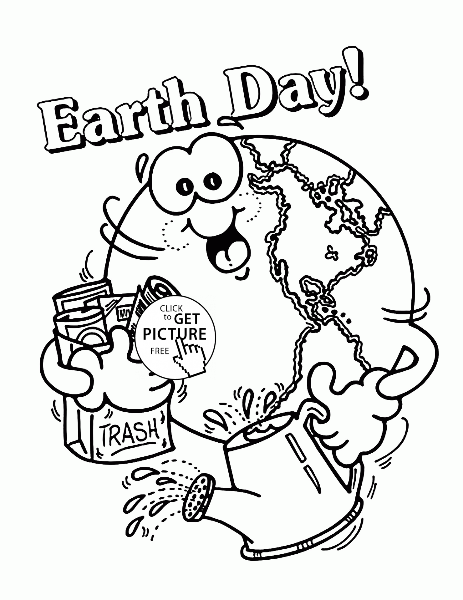 Earth Day Coloring Pages Printable Care 26