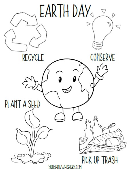 Earth Day Coloring Pages Printable Care 27