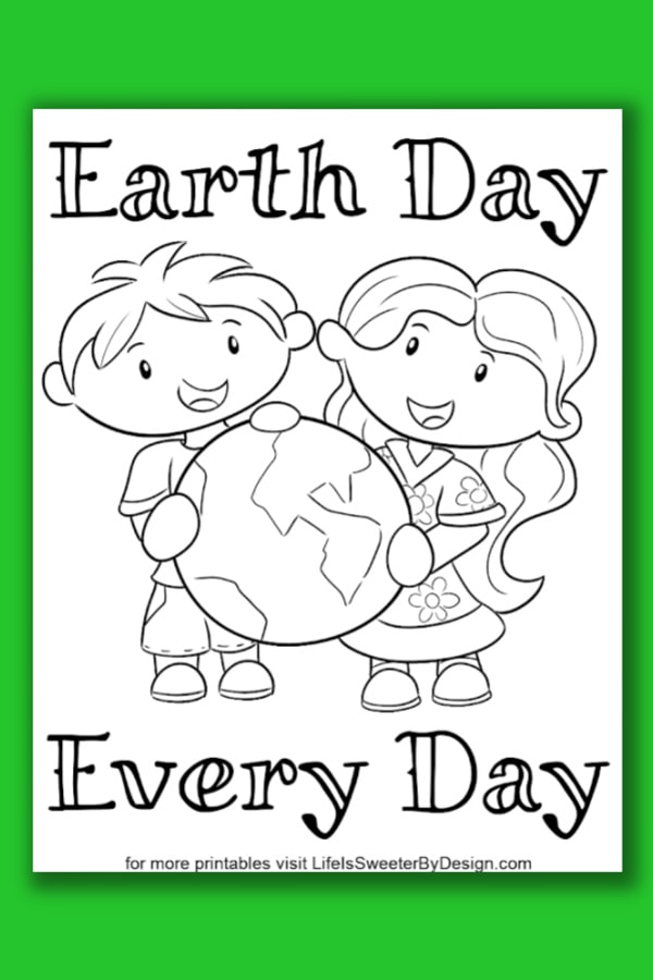 Earth Day Coloring Pages Printable Care 32