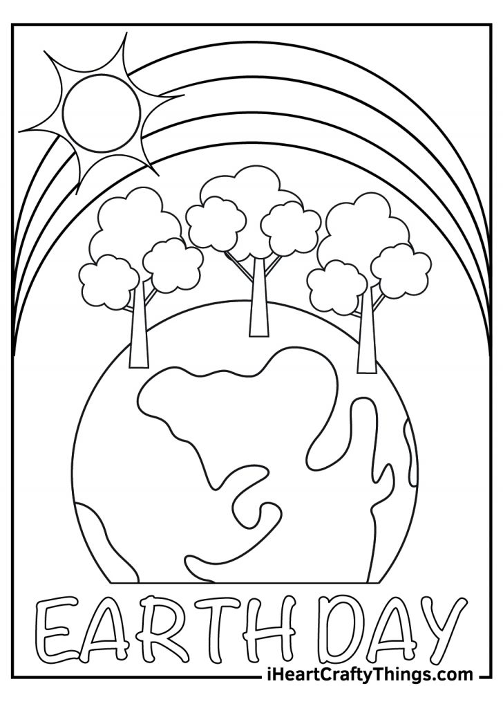 Earth Day Coloring Pages Printable Care 9