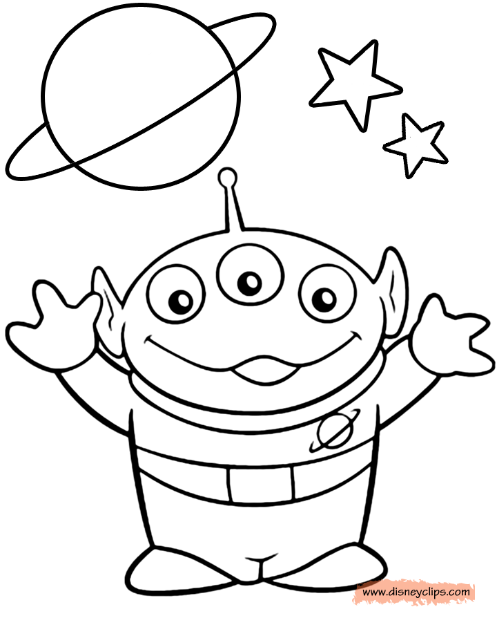 Extraterrestrial Alien Coloring Pages Printable 22