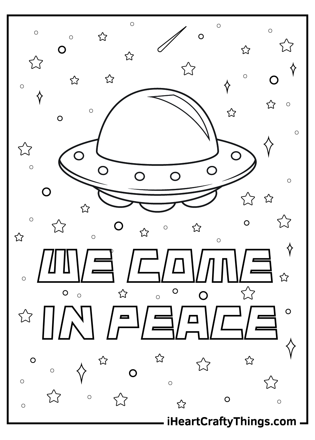 Extraterrestrial Alien Coloring Pages Printable 34