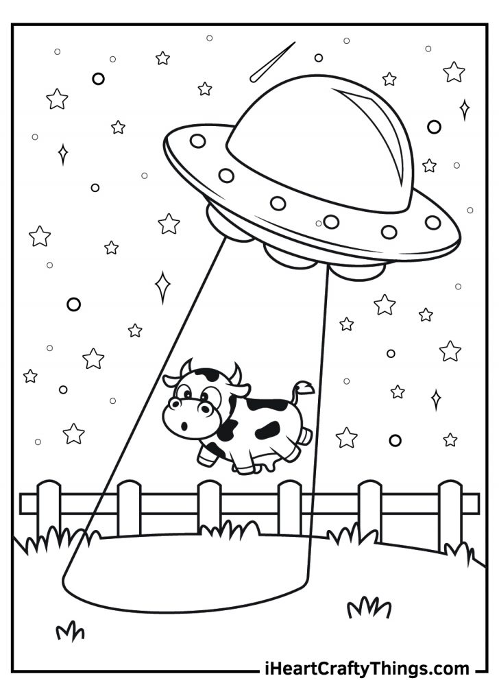 Extraterrestrial Alien Coloring Pages Printable 5