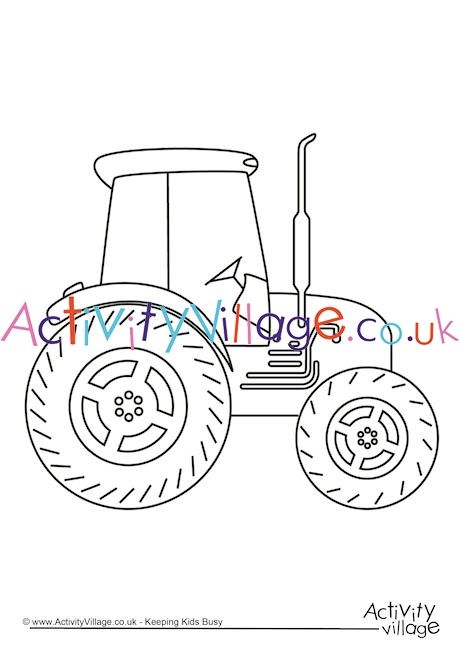 Farm Tractor Coloring Pages Printable 10