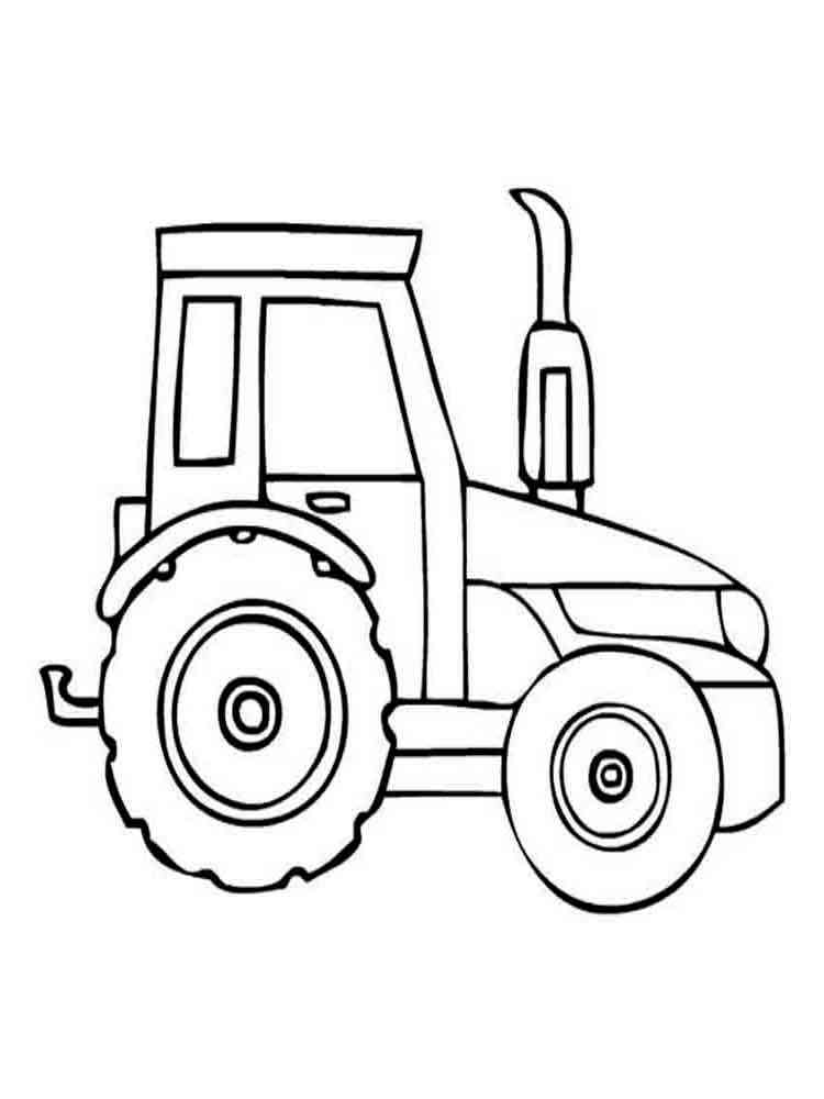 Farm Tractor Coloring Pages Printable 12