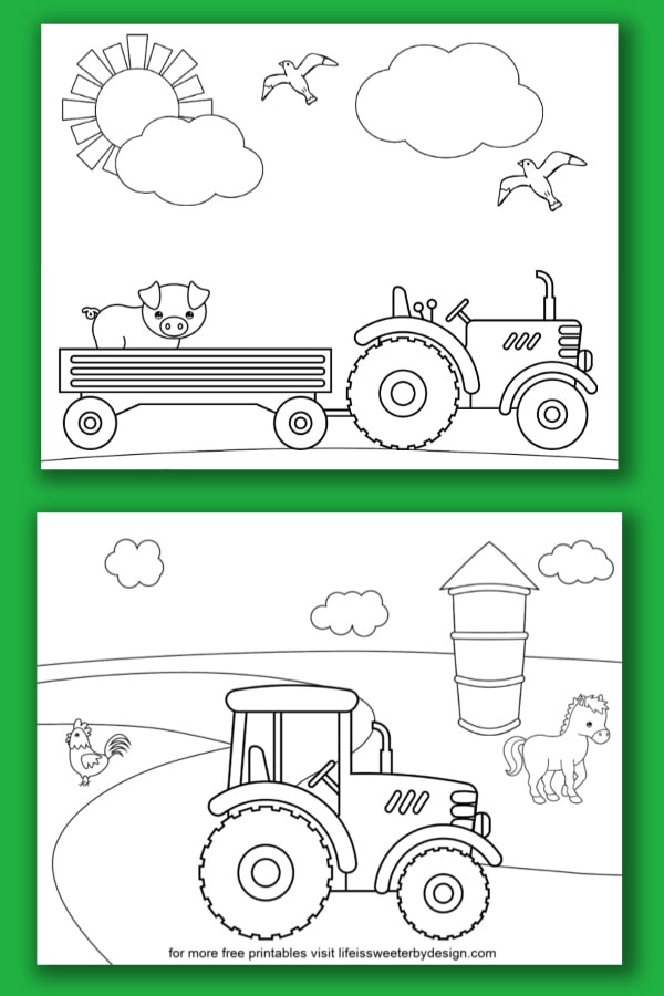 Farm Tractor Coloring Pages Printable 14