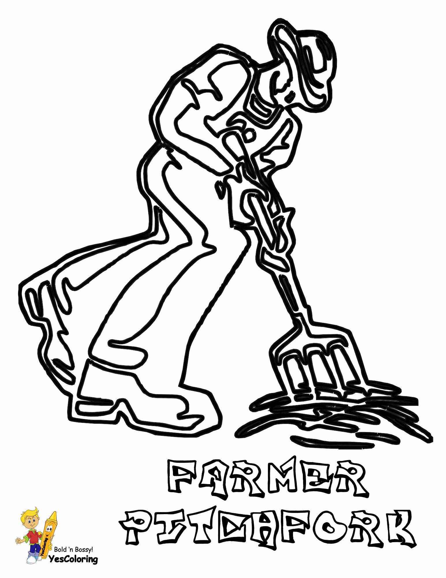 Farm Tractor Coloring Pages Printable 16