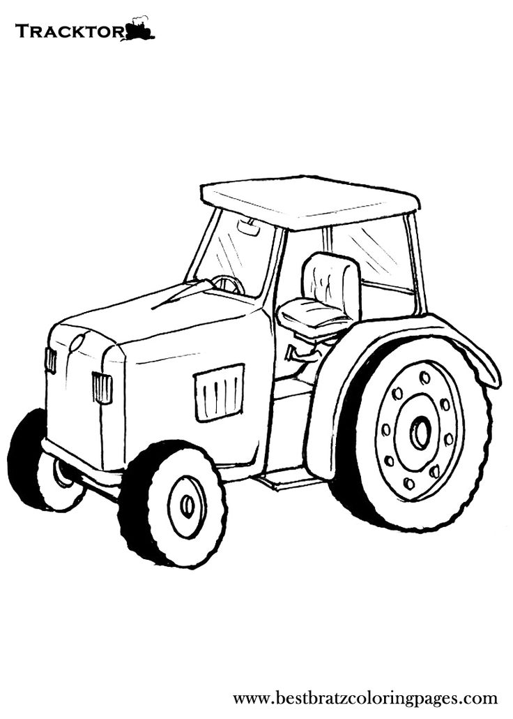 Farm Tractor Coloring Pages Printable 17