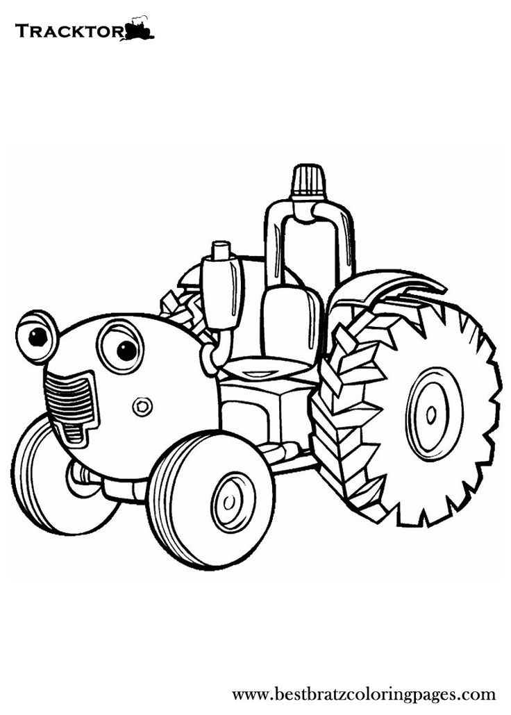 Farm Tractor Coloring Pages Printable 18