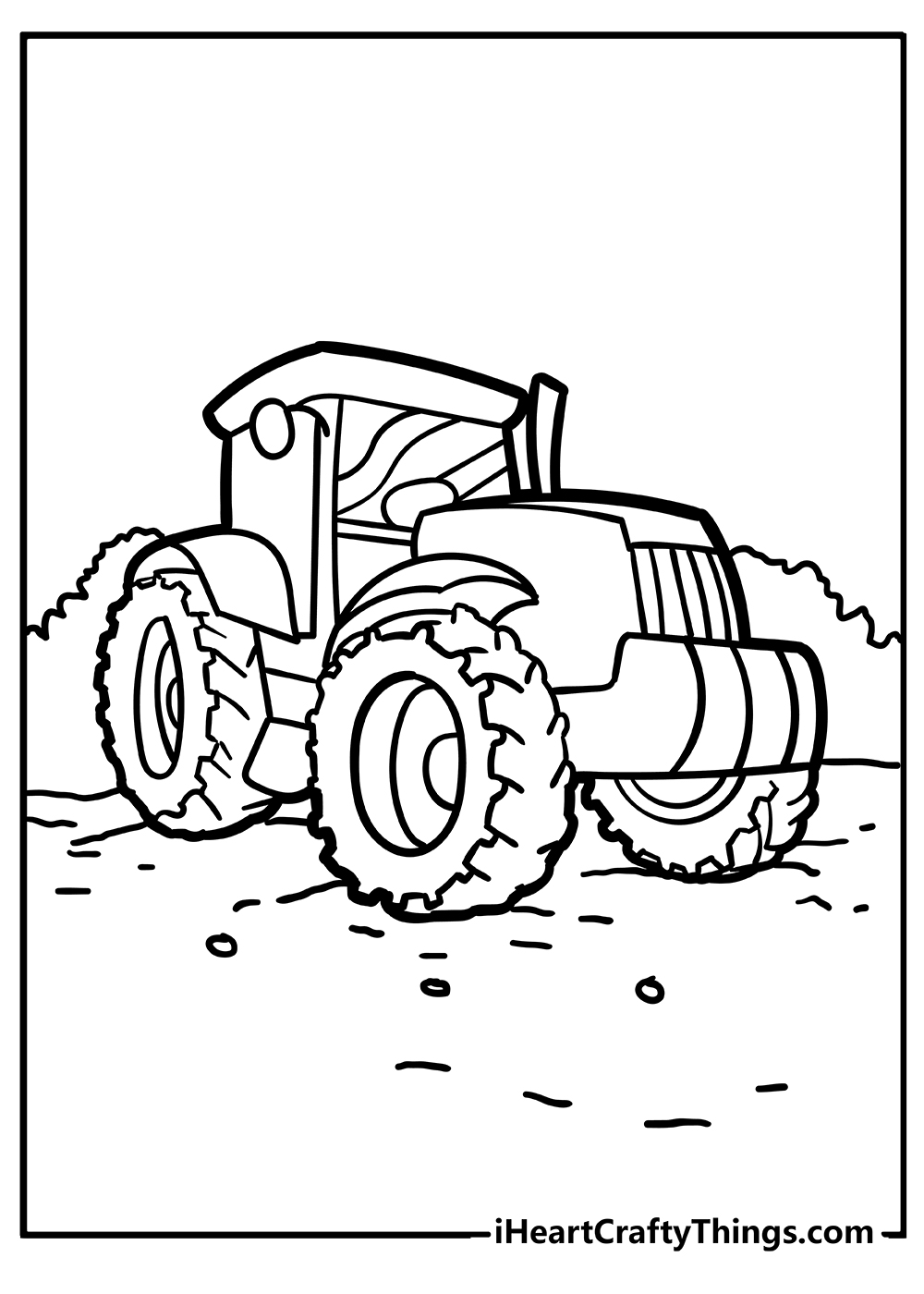 Farm Tractor Coloring Pages Printable 19