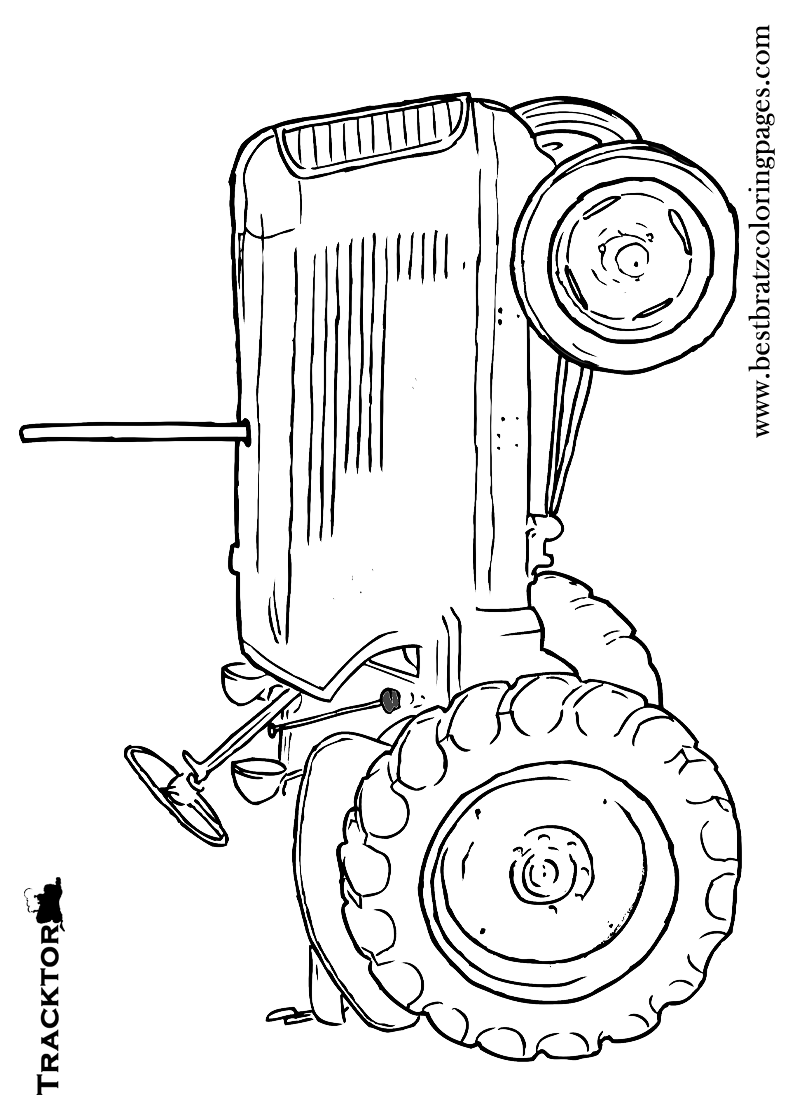 Farm Tractor Coloring Pages Printable 21