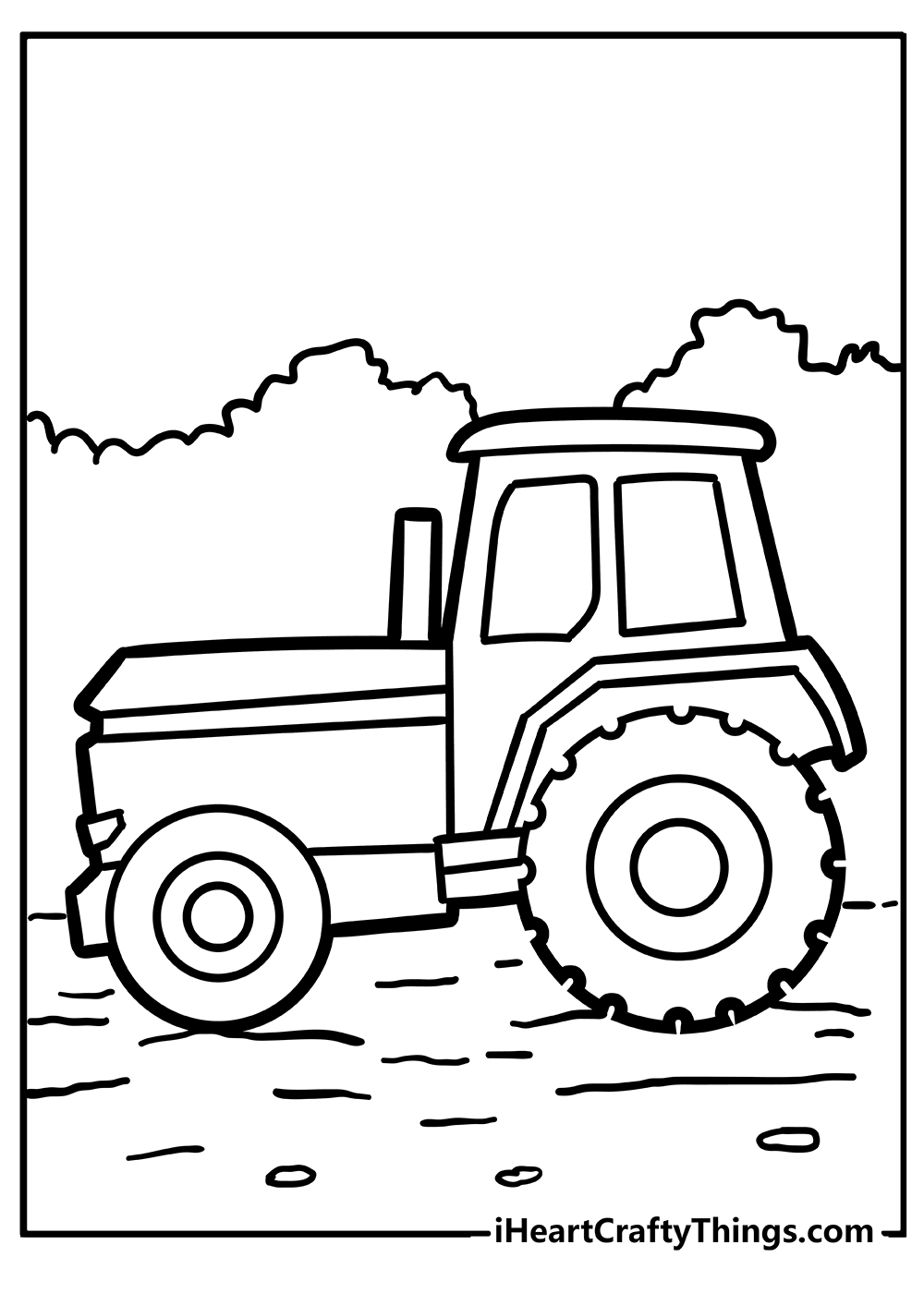 Farm Tractor Coloring Pages Printable 27