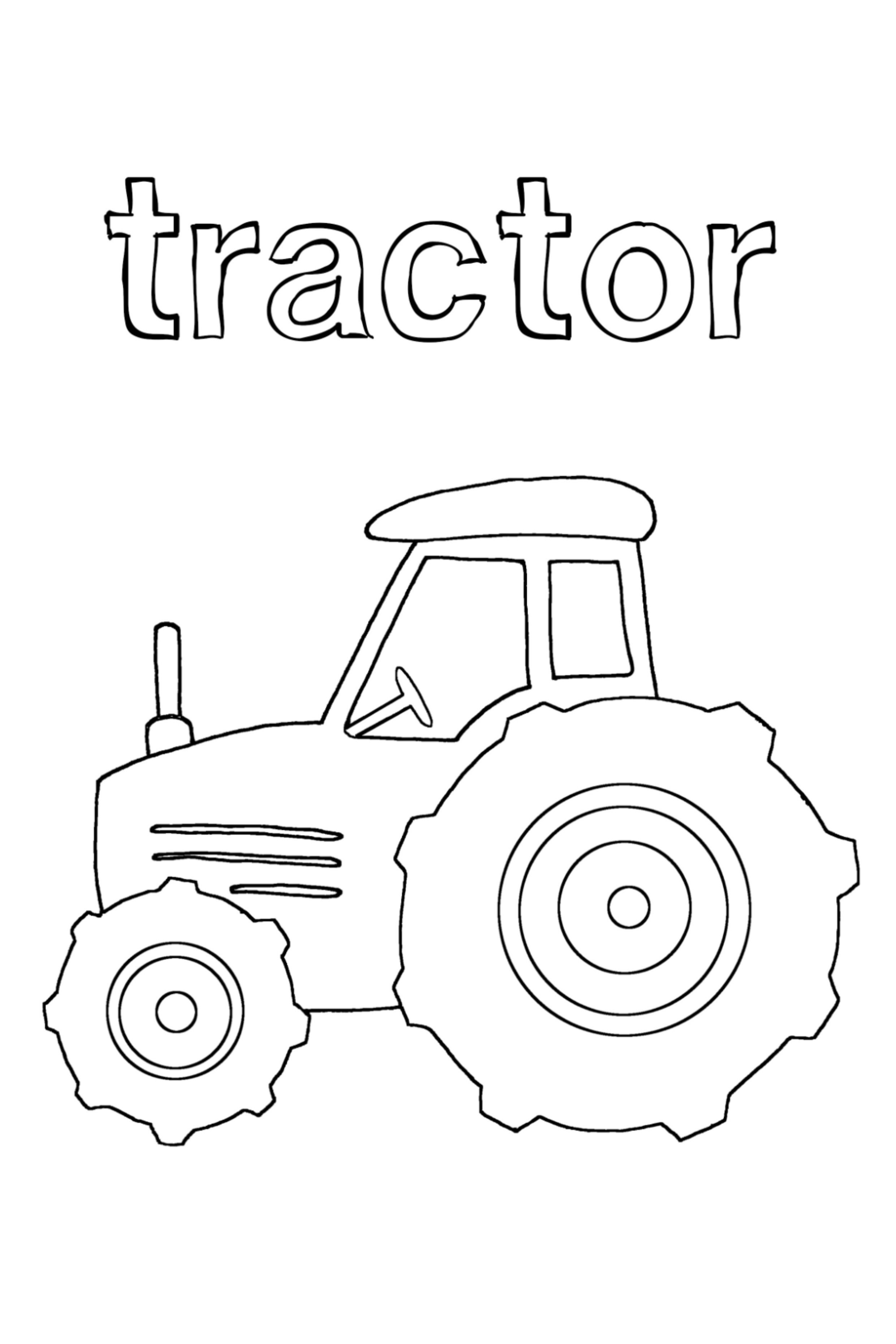 Farm Tractor Coloring Pages Printable 5