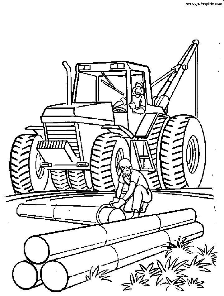 Farm Tractor Coloring Pages Printable 7