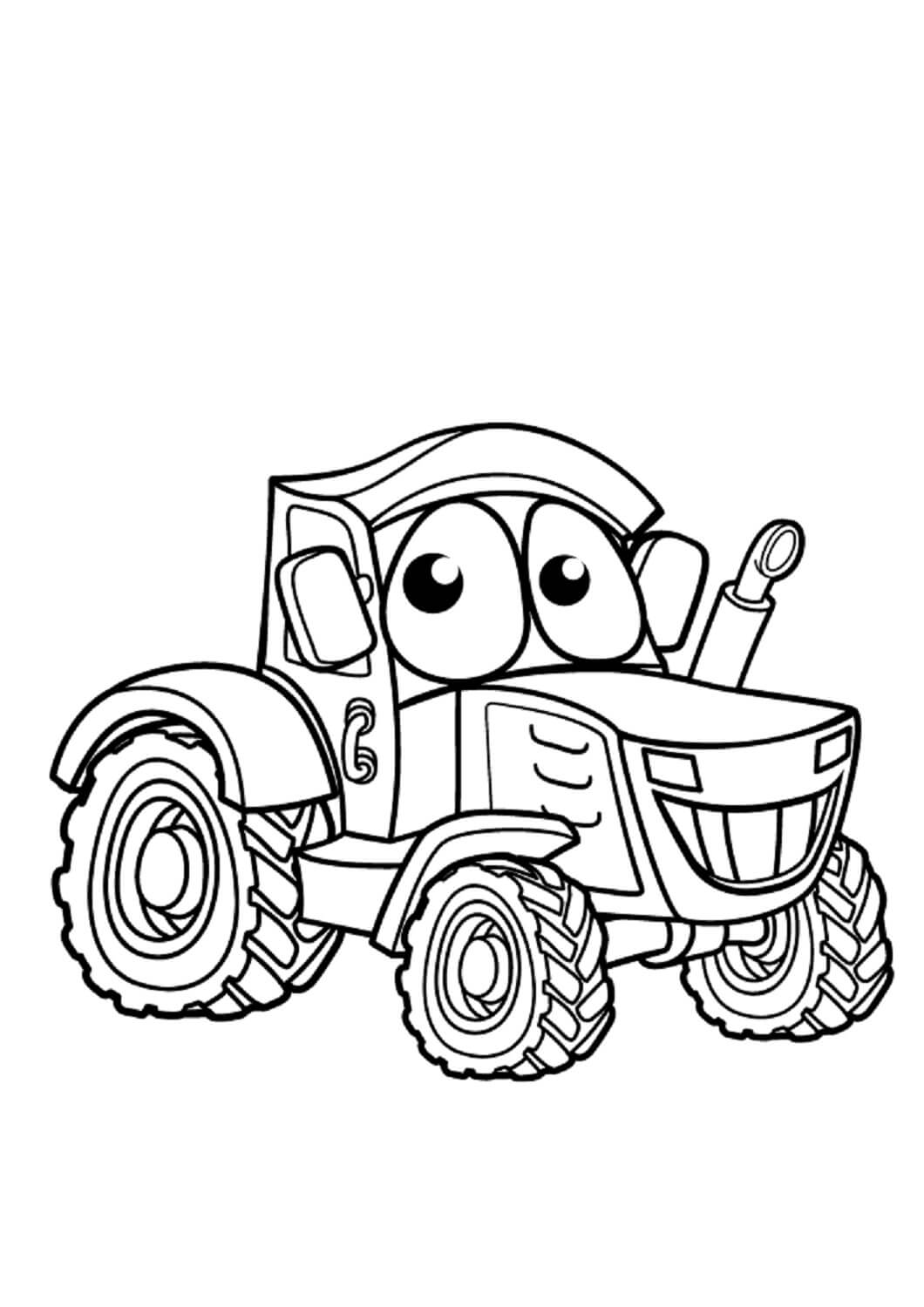 Farm Tractor Coloring Pages Printable 8