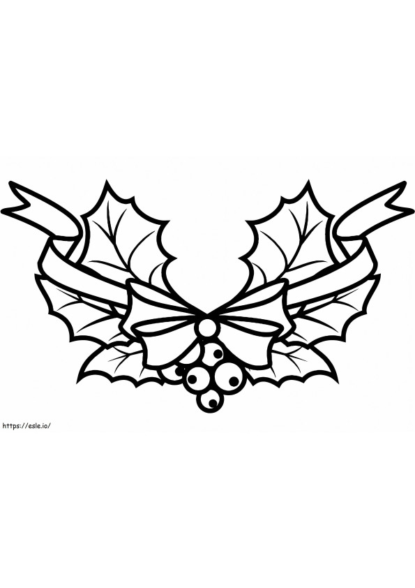 Festive Holly Coloring Pages Printable 13