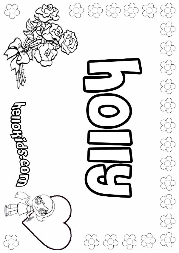 Festive Holly Coloring Pages Printable 21