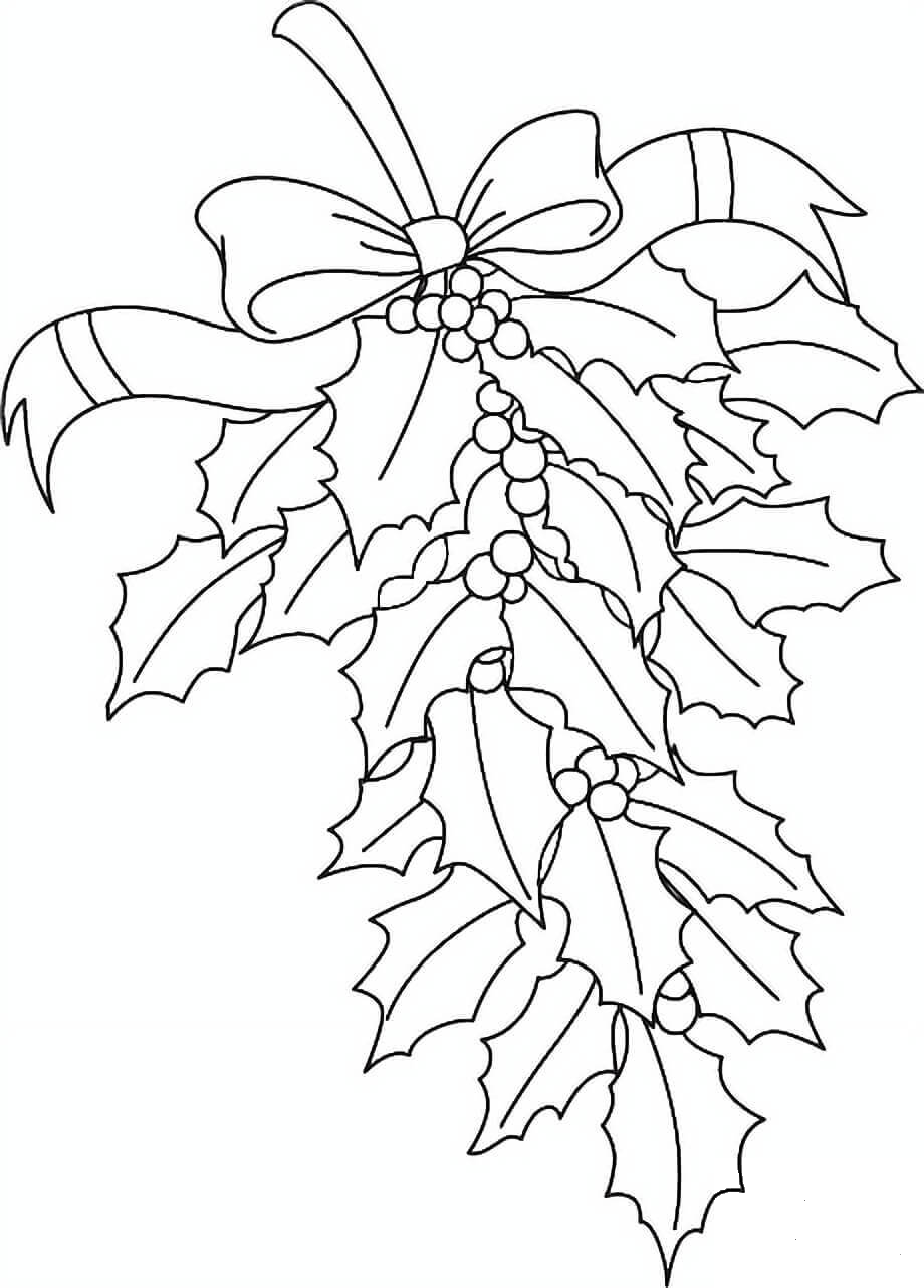 festive holly coloring pages printable jpg