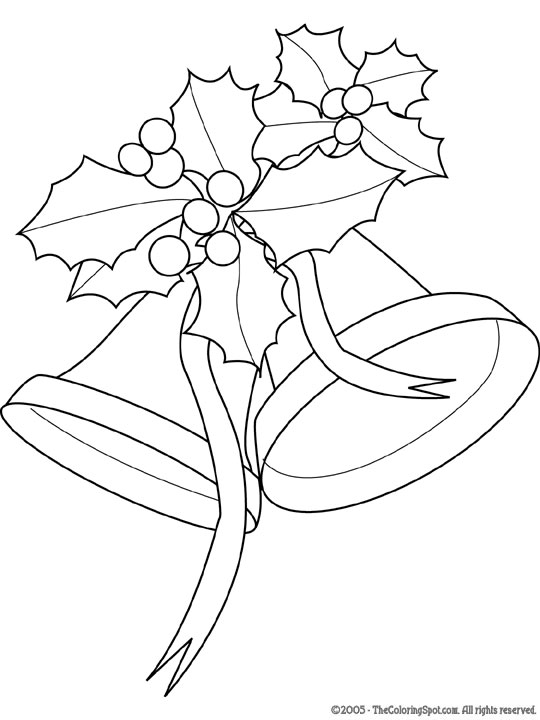 Festive Holly Coloring Pages Printable 9