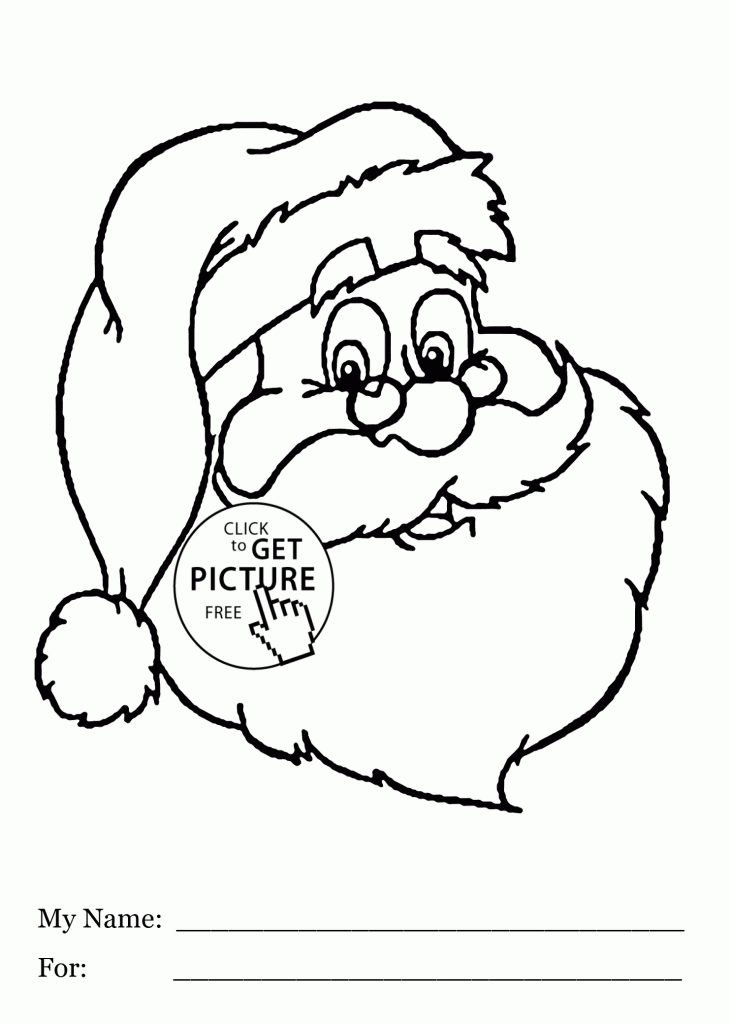 Free Santa Coloring Pages Printable Cheer 20