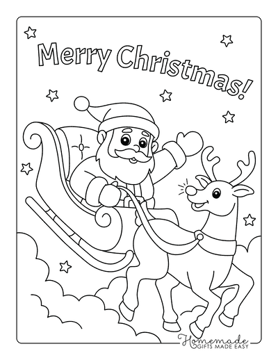 free santa coloring pages printable cheer jpg