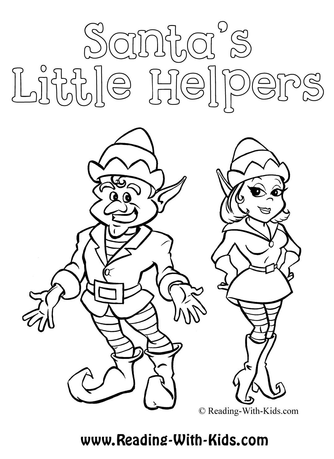 Free Santa Coloring Pages Printable Cheer 32