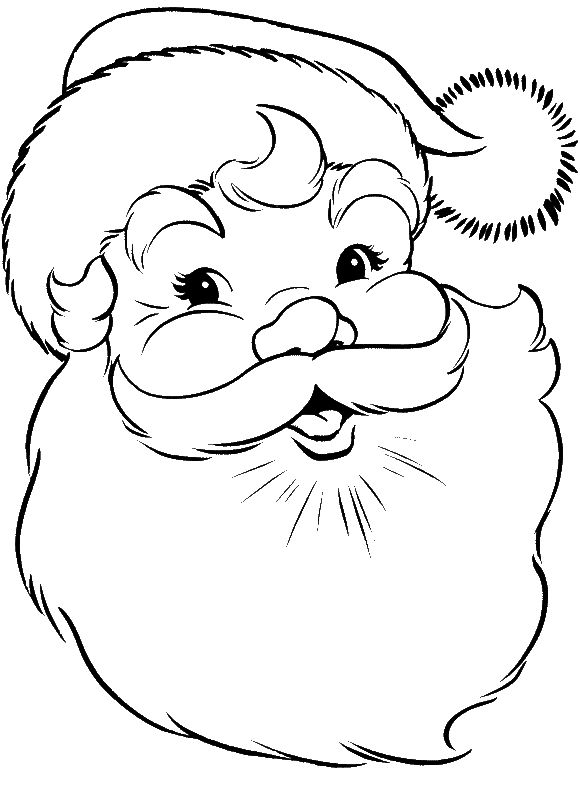 Free Santa Coloring Pages Printable Cheer 35