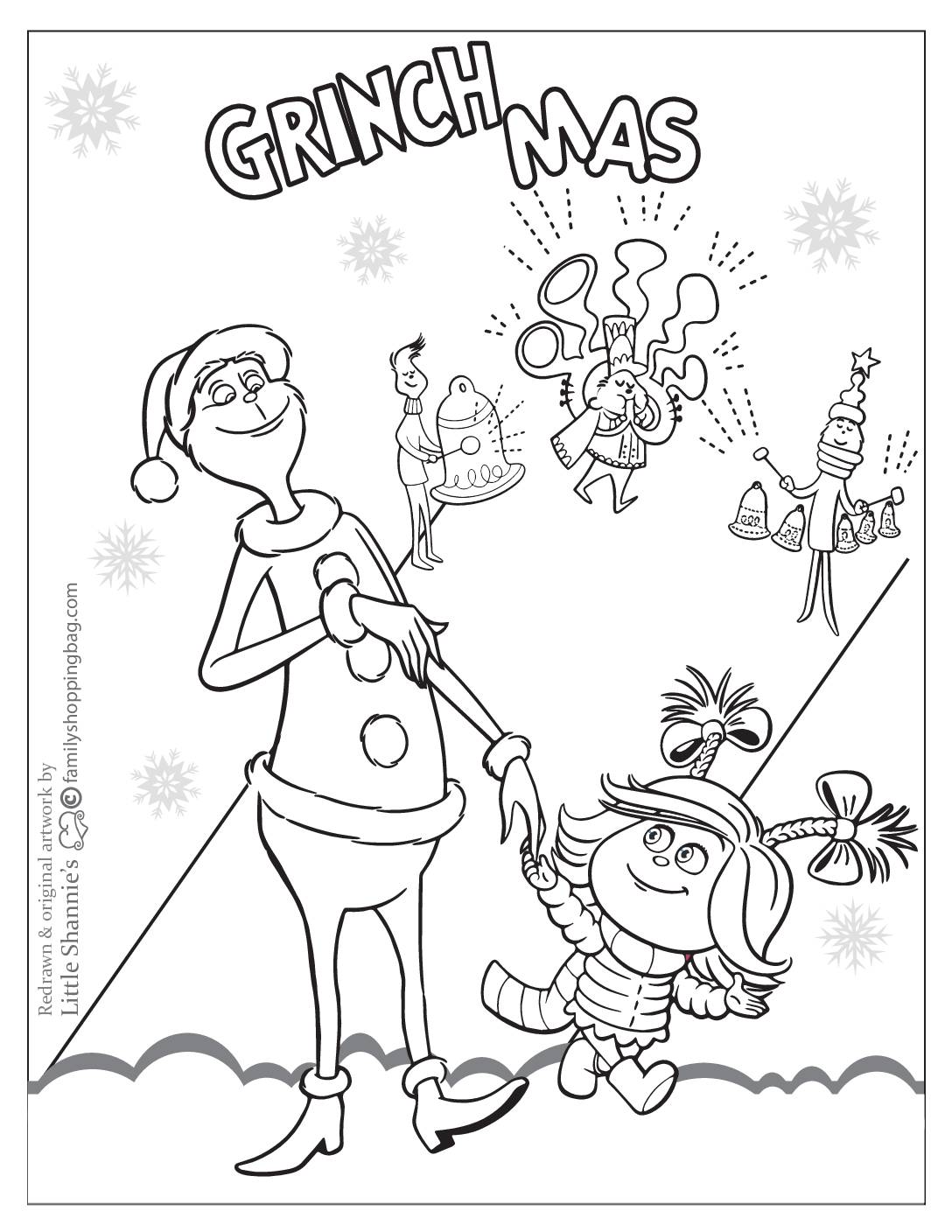 Grinch Coloring Pages Printable Cheer 10