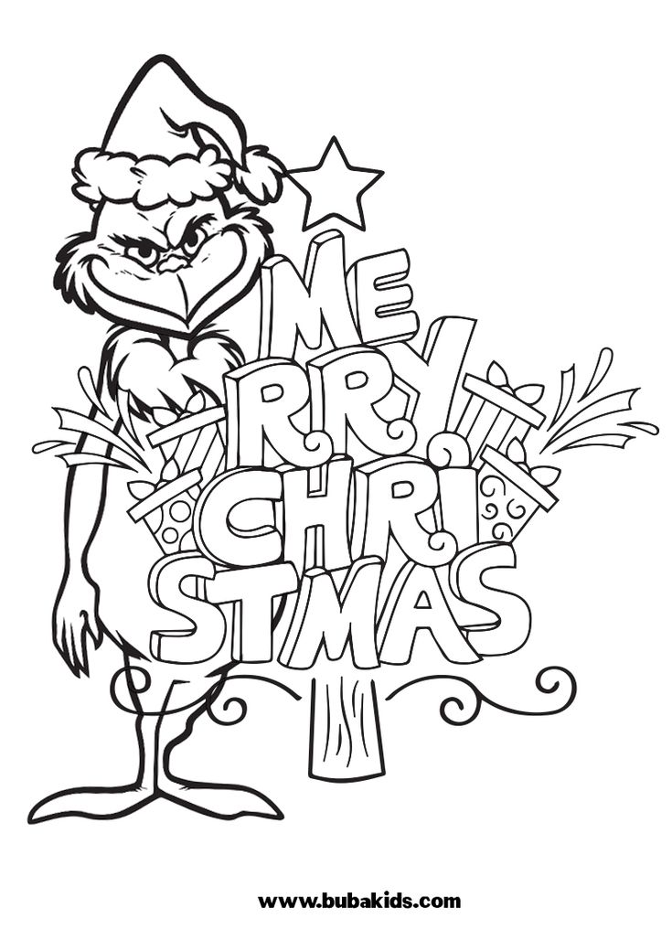 Grinch Coloring Pages Printable Cheer 11