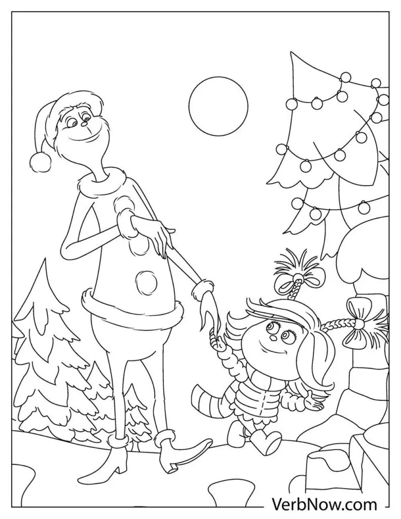 Grinch Coloring Pages Printable Cheer 16