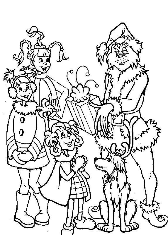 Grinch Coloring Pages Printable Cheer 19