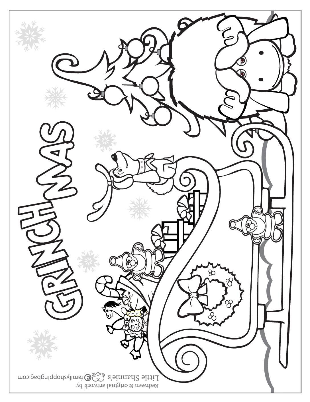 Grinch Coloring Pages Printable Cheer 22