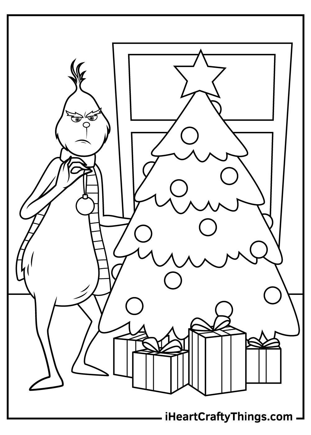 Grinch Coloring Pages Printable Cheer 24