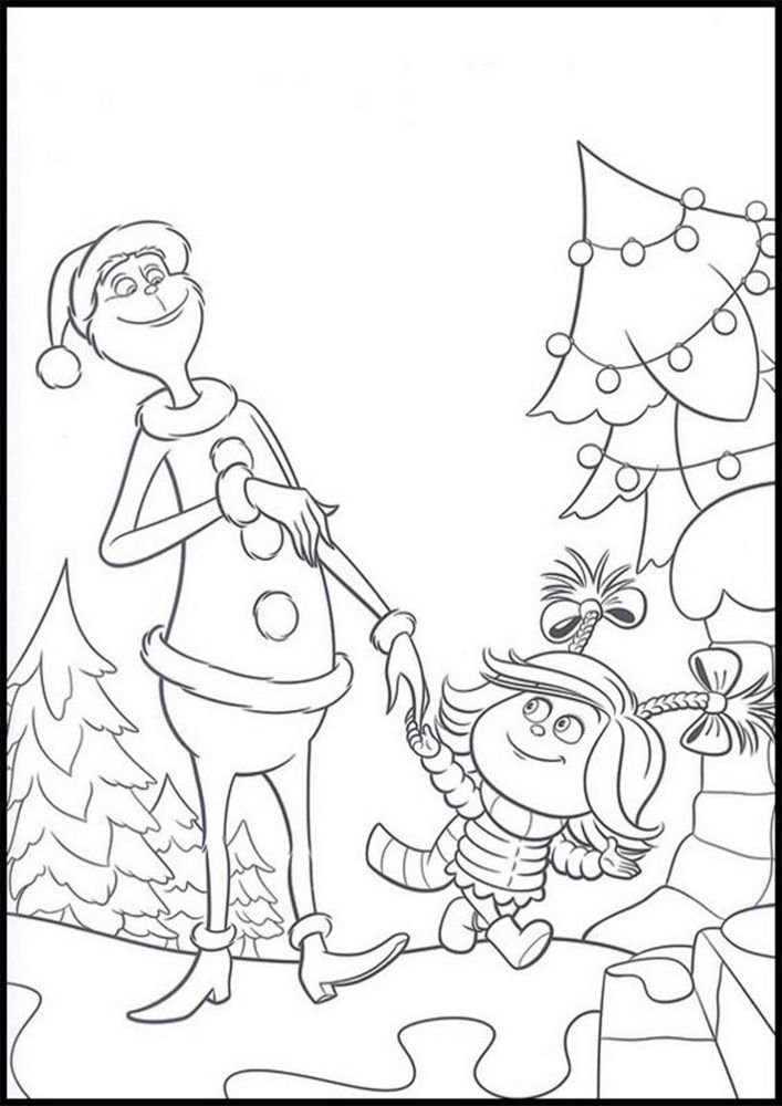 Grinch Coloring Pages Printable Cheer 26