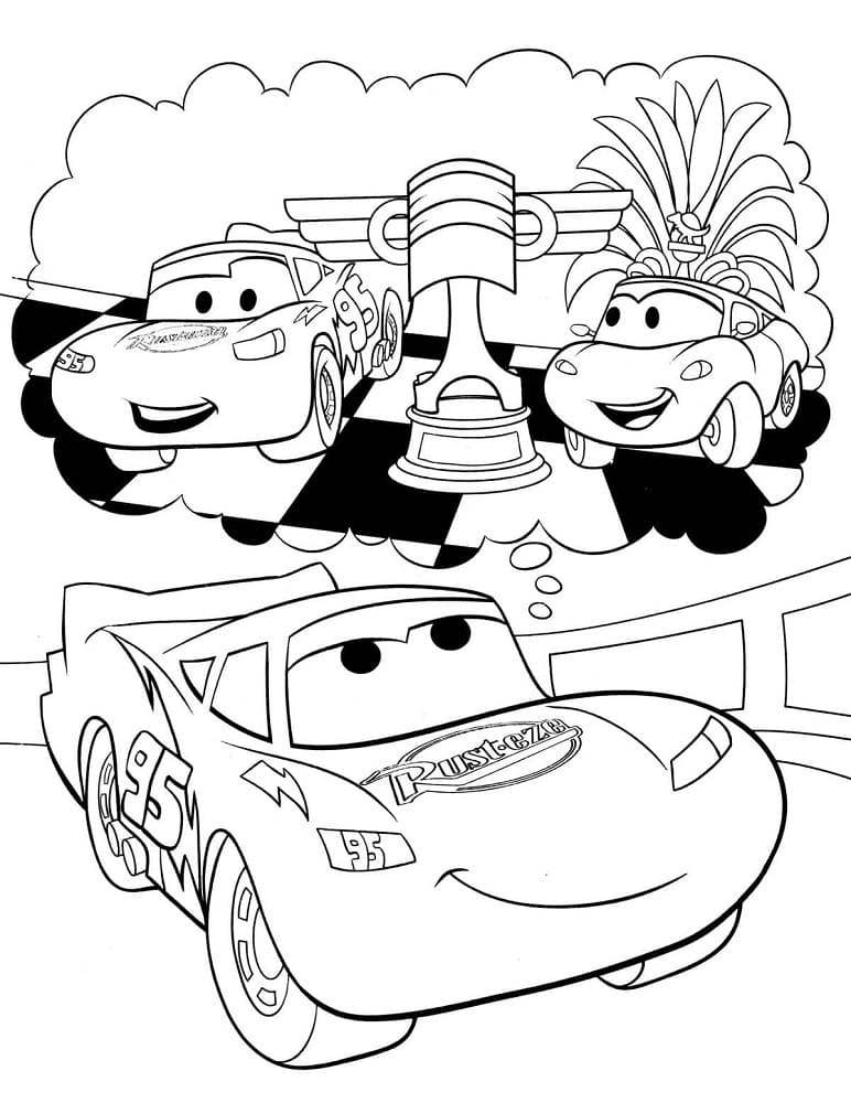 Lightning McQueen Coloring Pages Printable Speed 16