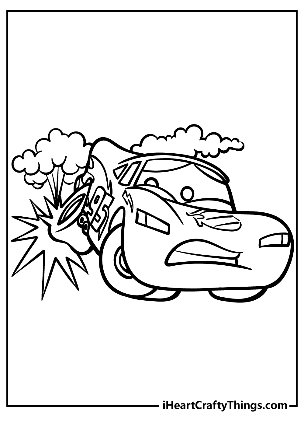 Lightning McQueen Coloring Pages Printable Speed 2