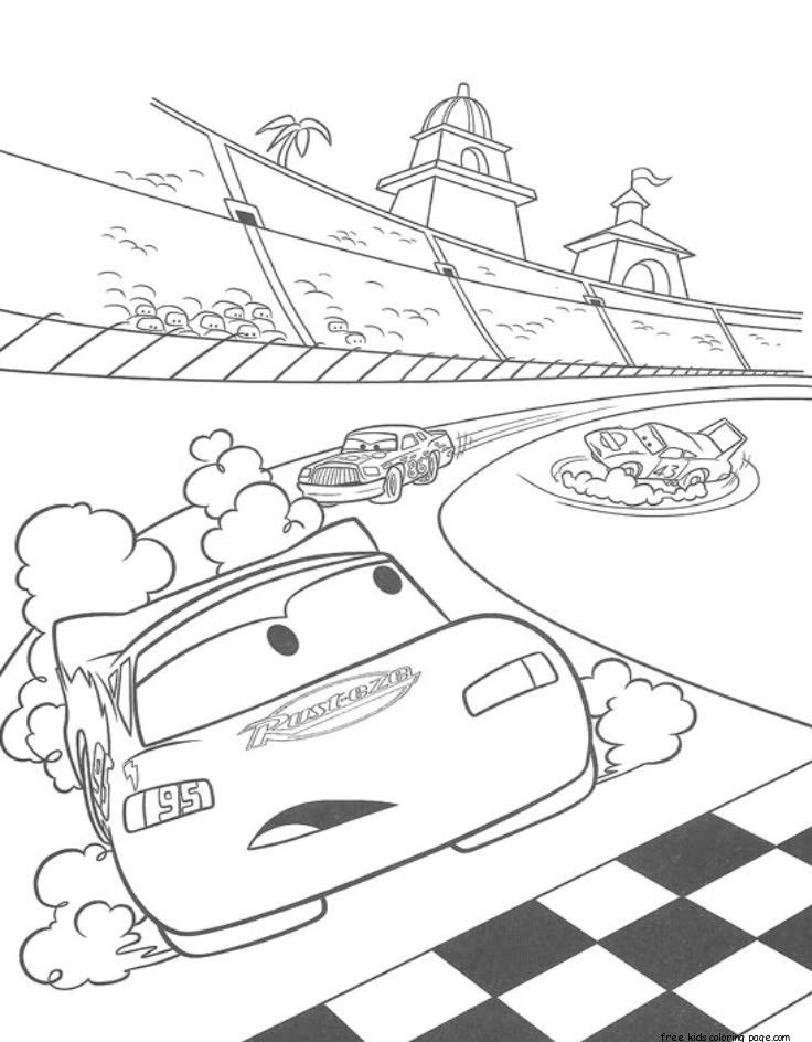 Lightning McQueen Coloring Pages Printable Speed 20