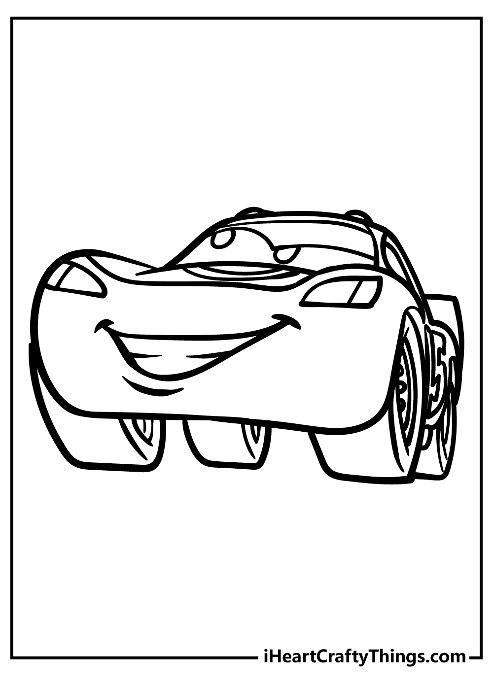 Lightning McQueen Coloring Pages Printable Speed 3