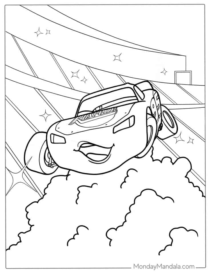 Lightning McQueen Coloring Pages Printable Speed 31